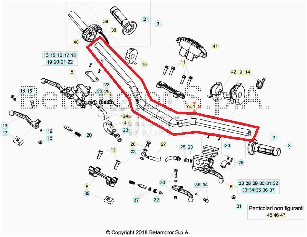 Handlebar Beta Orj Yp