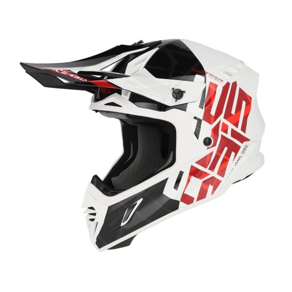 Acerbis X-Track 22-06 Kask Siyah Beyaz