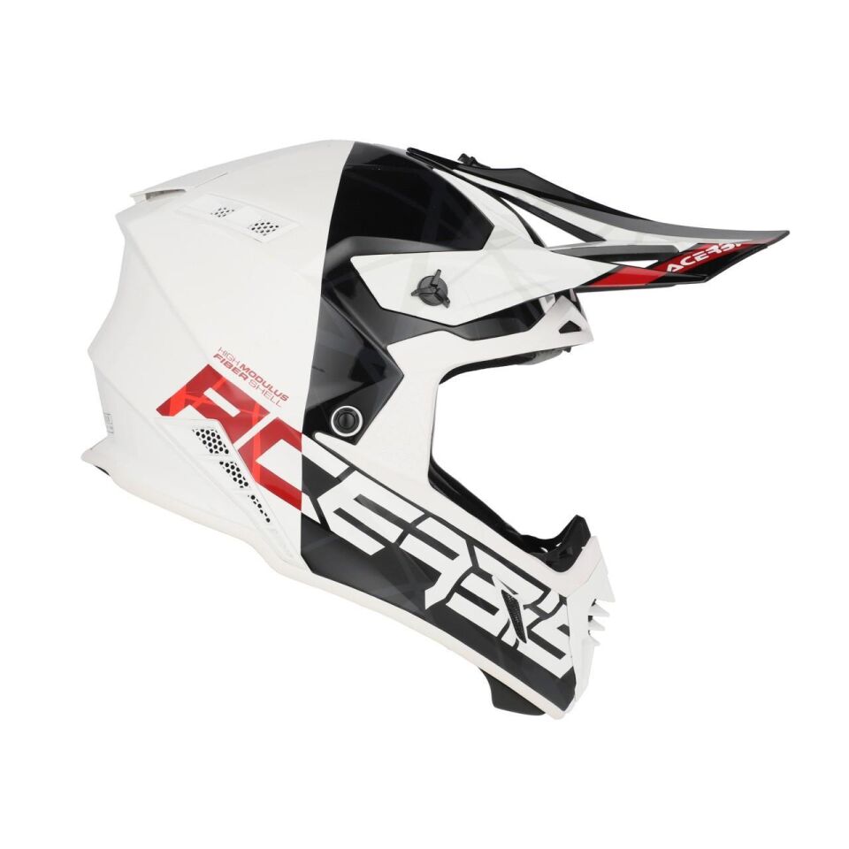 Acerbis X-Track 22-06 Kask Siyah Beyaz