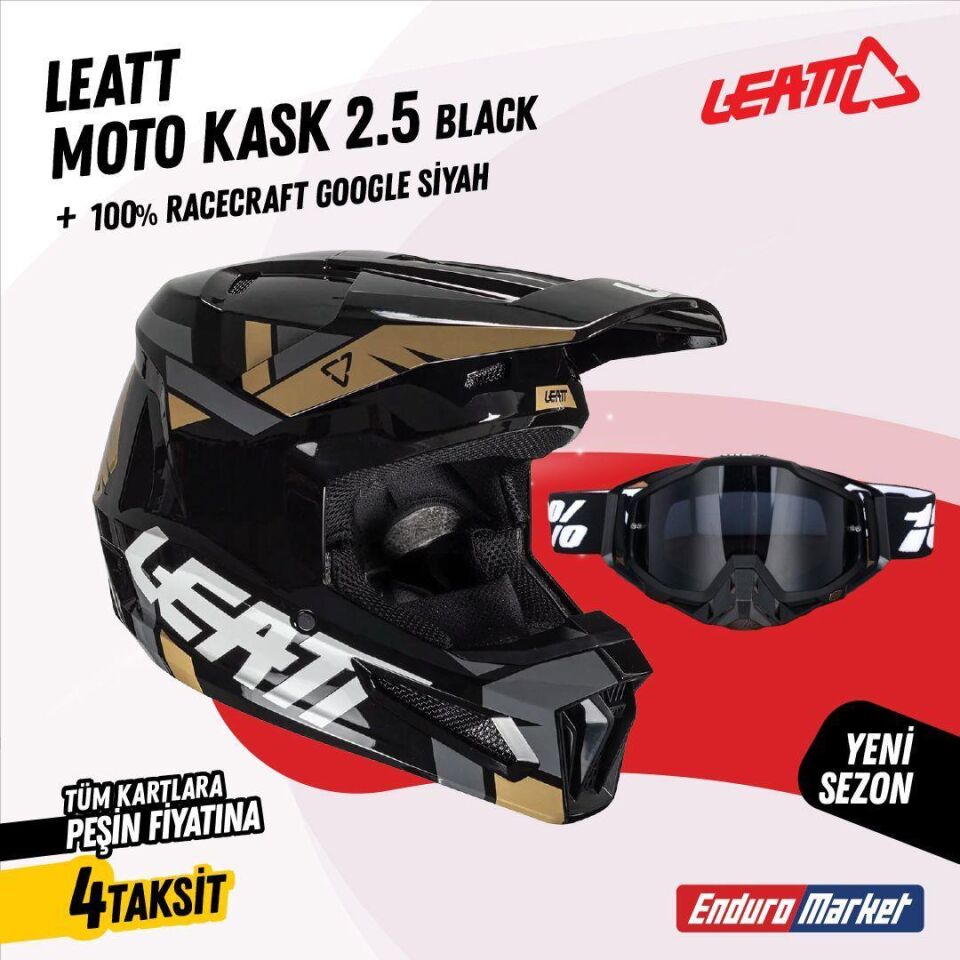 Leatt 2.5 V25 Siyah Kask