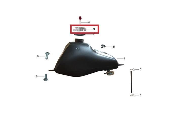 Kayo Tt 190 R Benzin Depo Kapağı