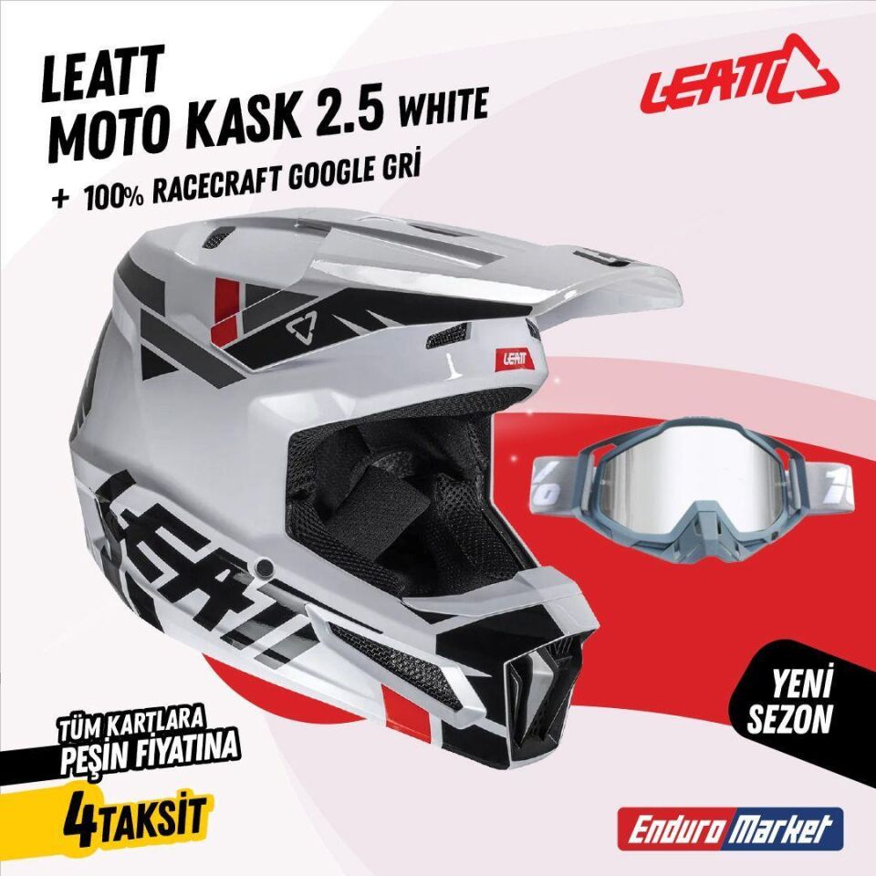 Leatt 2.5 V25 Beyaz Kask