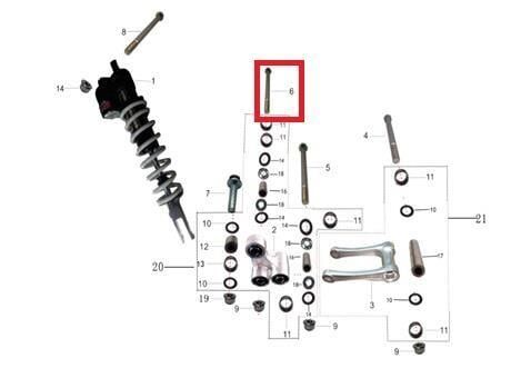 Kayo Kt 250 Arka Salıncak Mili 3 B7