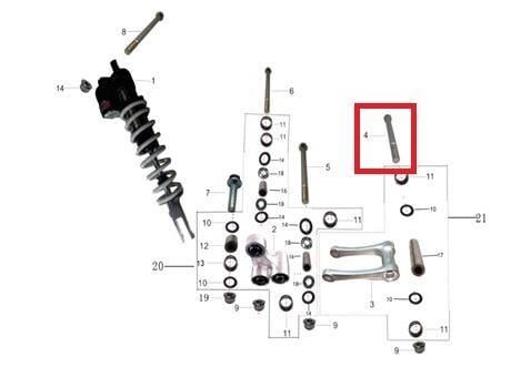 Kayo Kt 250 Arka Salıncak Mili 1 B7