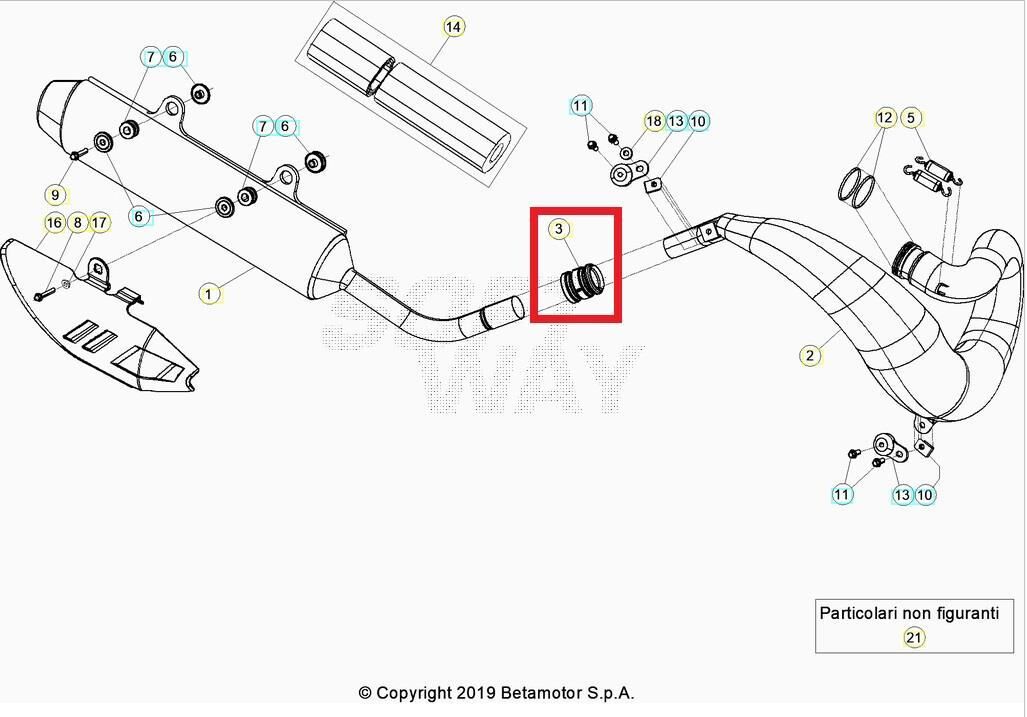 Egzoz Ara Conta Beta Orj Yp B7-1