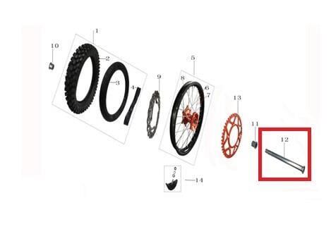 Kayo Kt 250 Arka Teker Mili B7