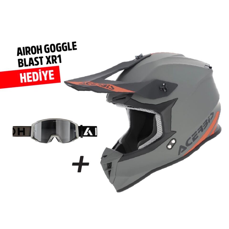 Acerbis Lınear Solıd Kask 22.06 Gri