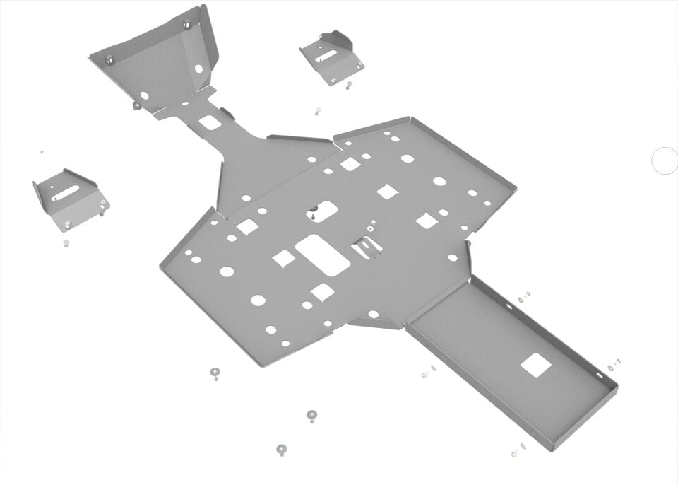 Cf Moto Cforce 1000 Alüminyum Alt Koruma