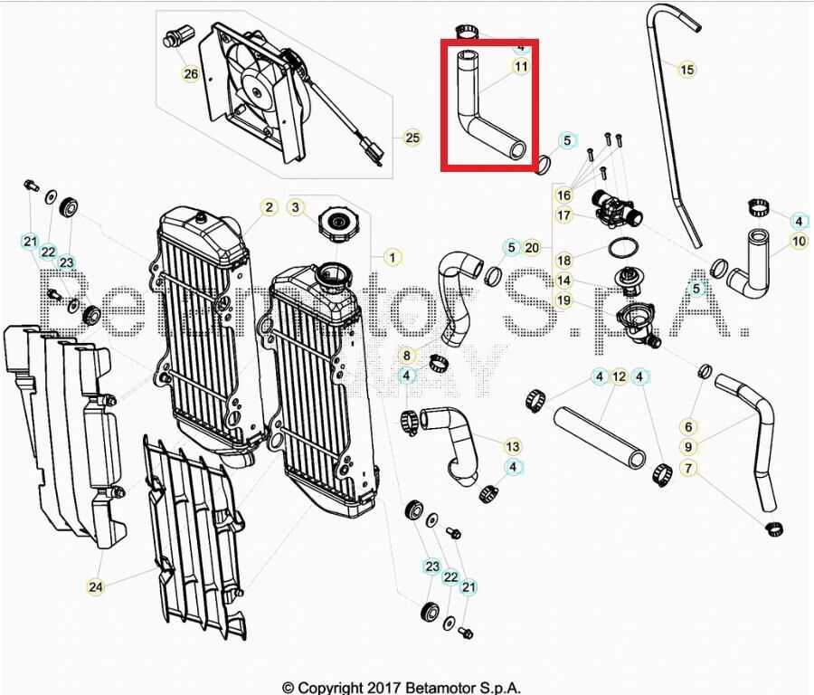 Rıght Thermostat Hose Beta Orj Yp