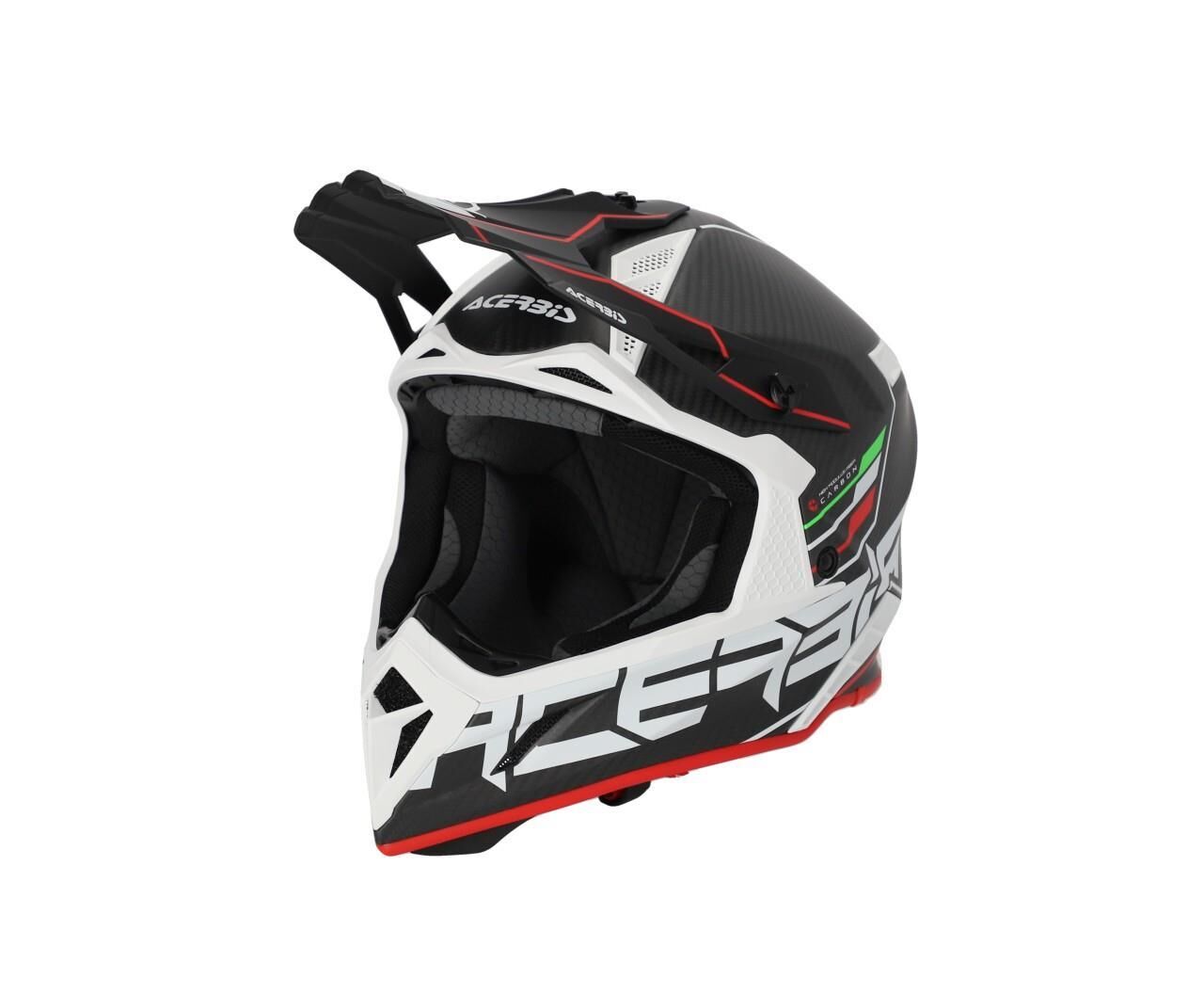 Acerbis Steel Carbon 22-06 Kask Siyah Beyaz