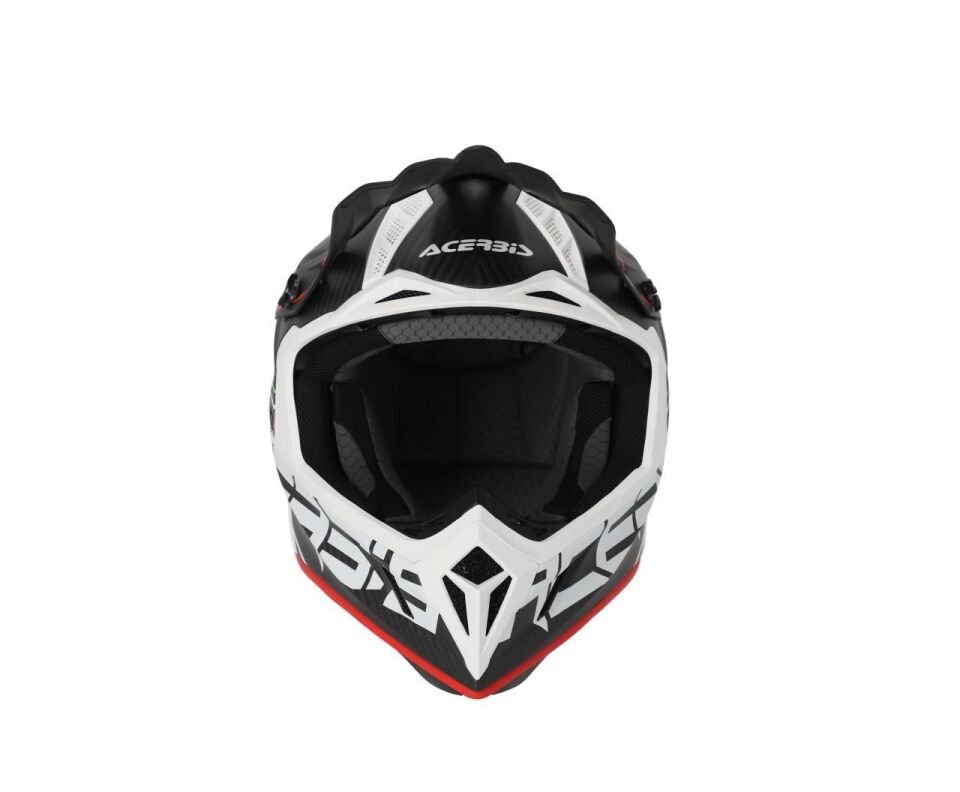 Acerbis Steel Carbon 22-06 Kask Siyah Beyaz