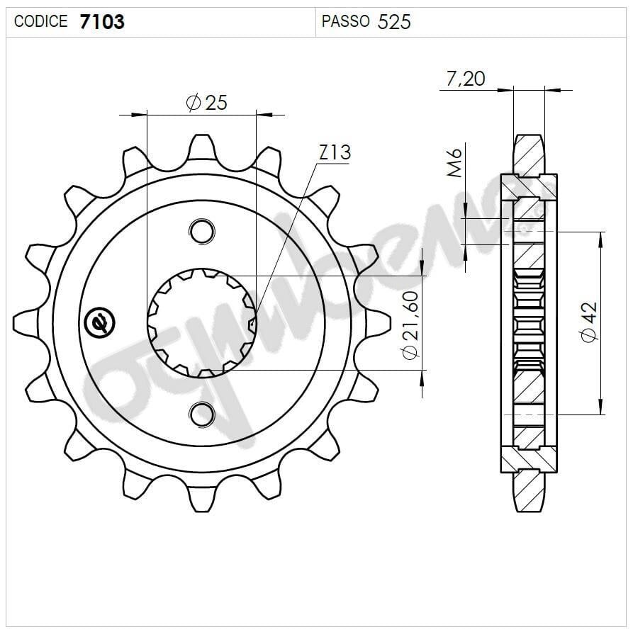 Yamaha Tdm 850 Ognıbene Ön Dişli 16T
