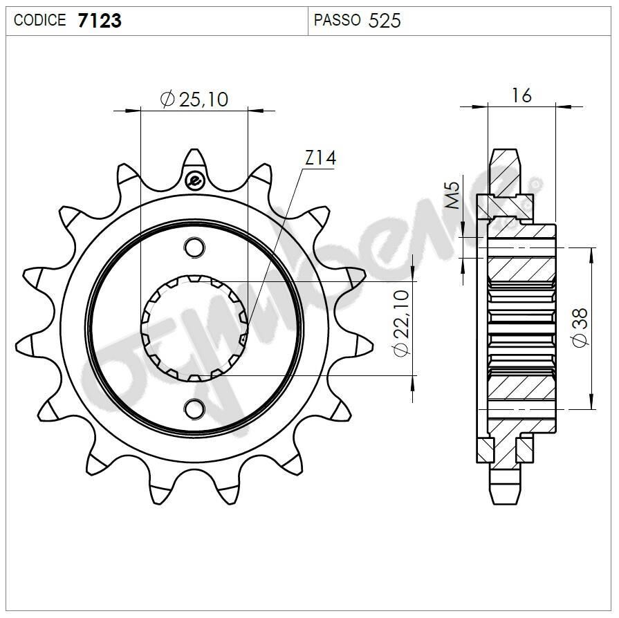 Ducatı 916 Ognıbene Ön Dişli 14T
