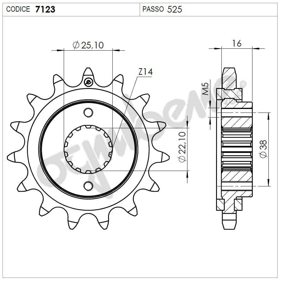 Ducatı 916 Ognıbene Ön Dişli 15T