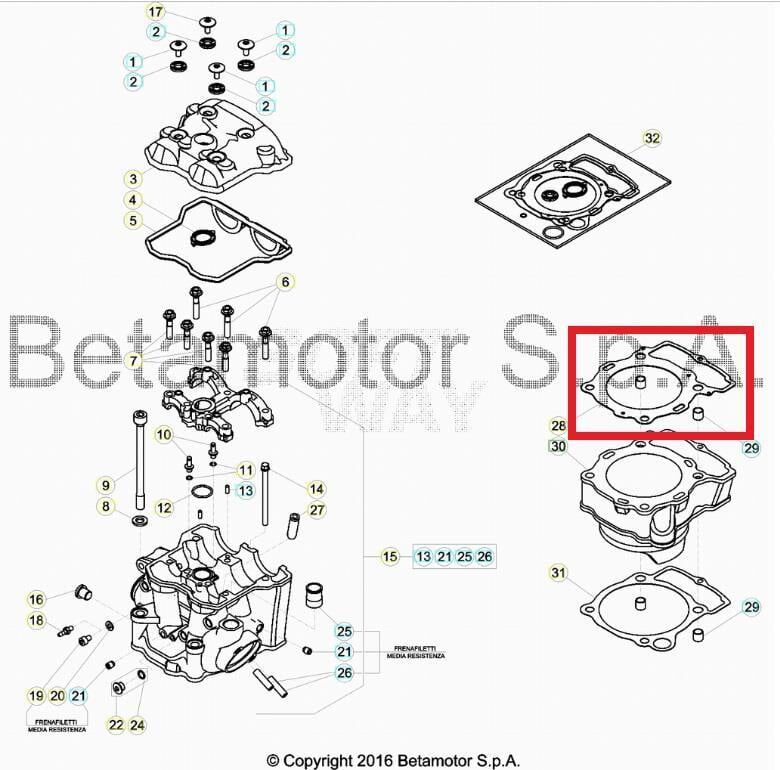 Cylınder Head Gasket Beta Orj Yp