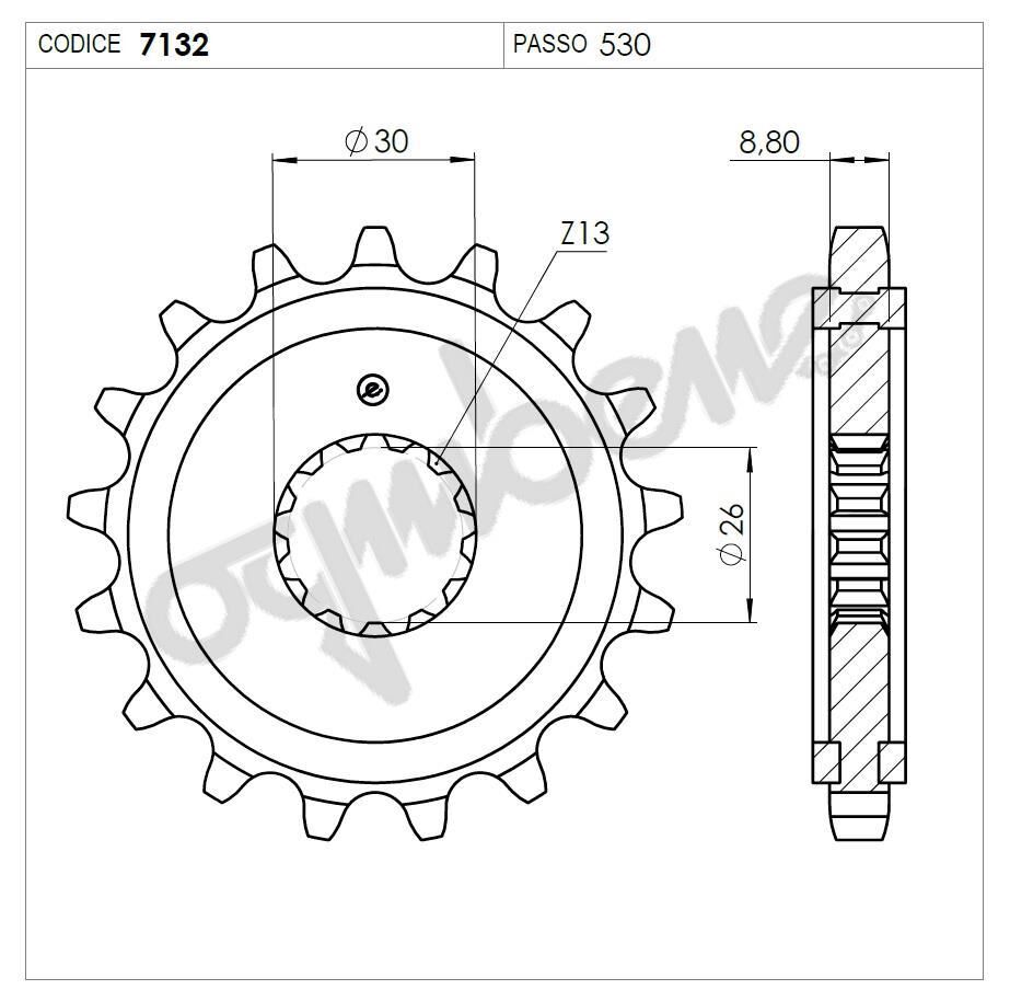 Trıumph 750/900 Ognıbene Ön Dişli 18T
