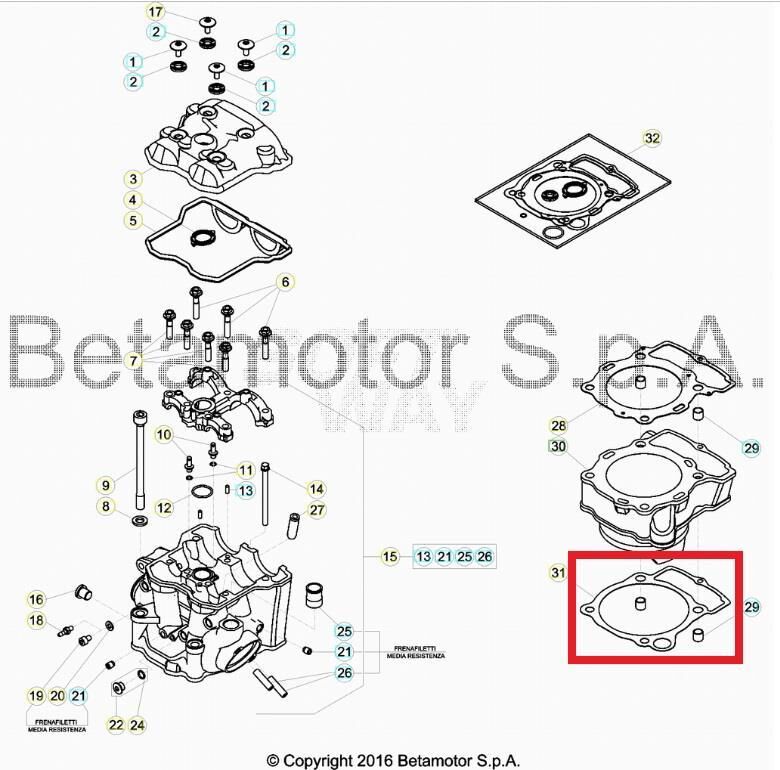 Cylınder Base Gasket 0,3Mm Beta Orj Yp B8-1