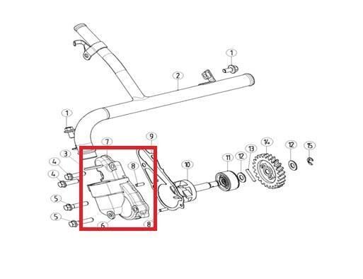Kayo Kt 250 - Yuki Su Pompa Kapağı B3