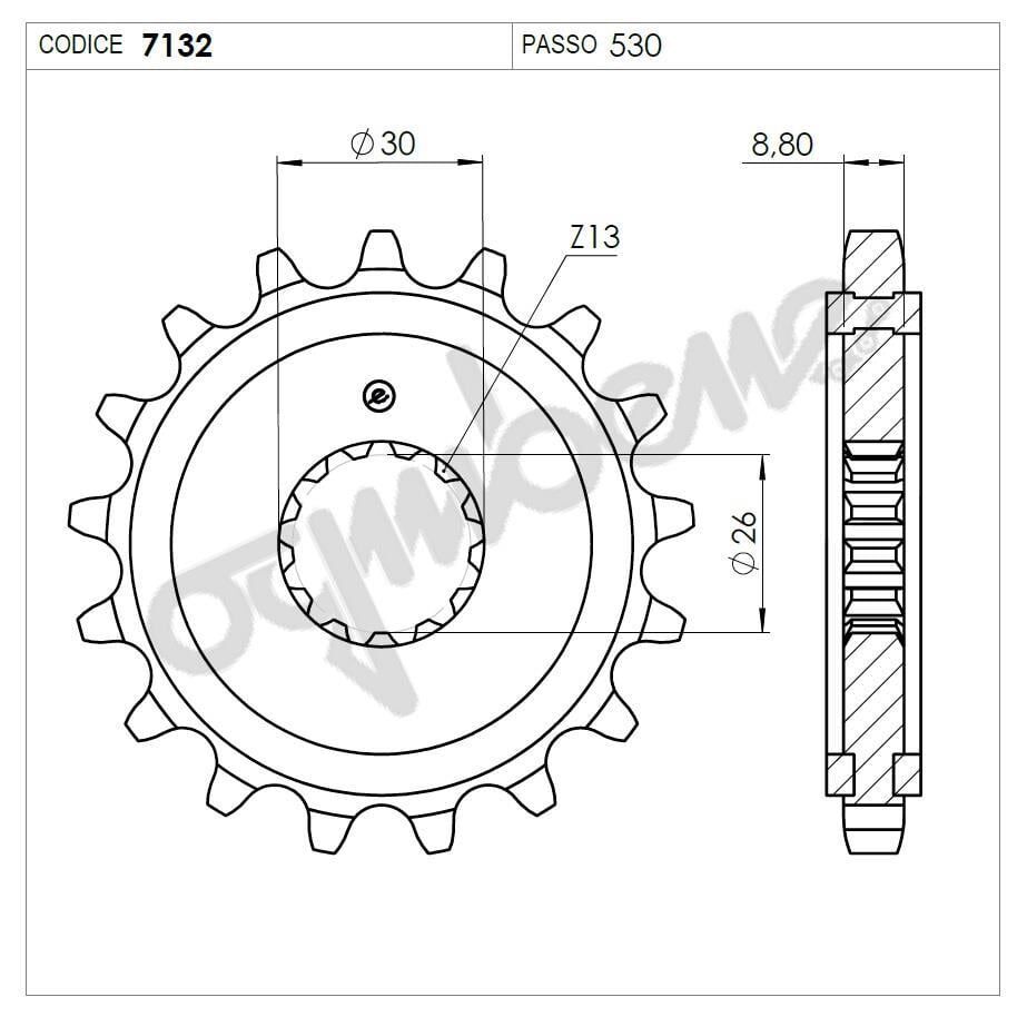 Trıumph 750/900 Ognıbene Ön Dişli 19T