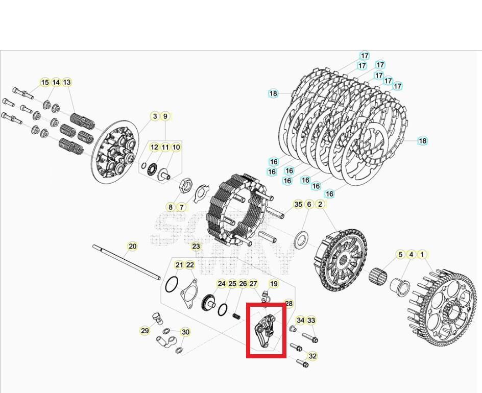 Clutch Slave Cylınder Rr Beta Orj Yp