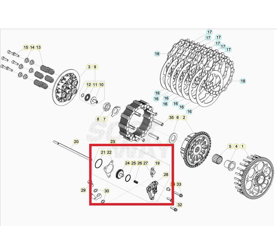 Debriyaj Alt Merkez Beta Orj Yp B4-1