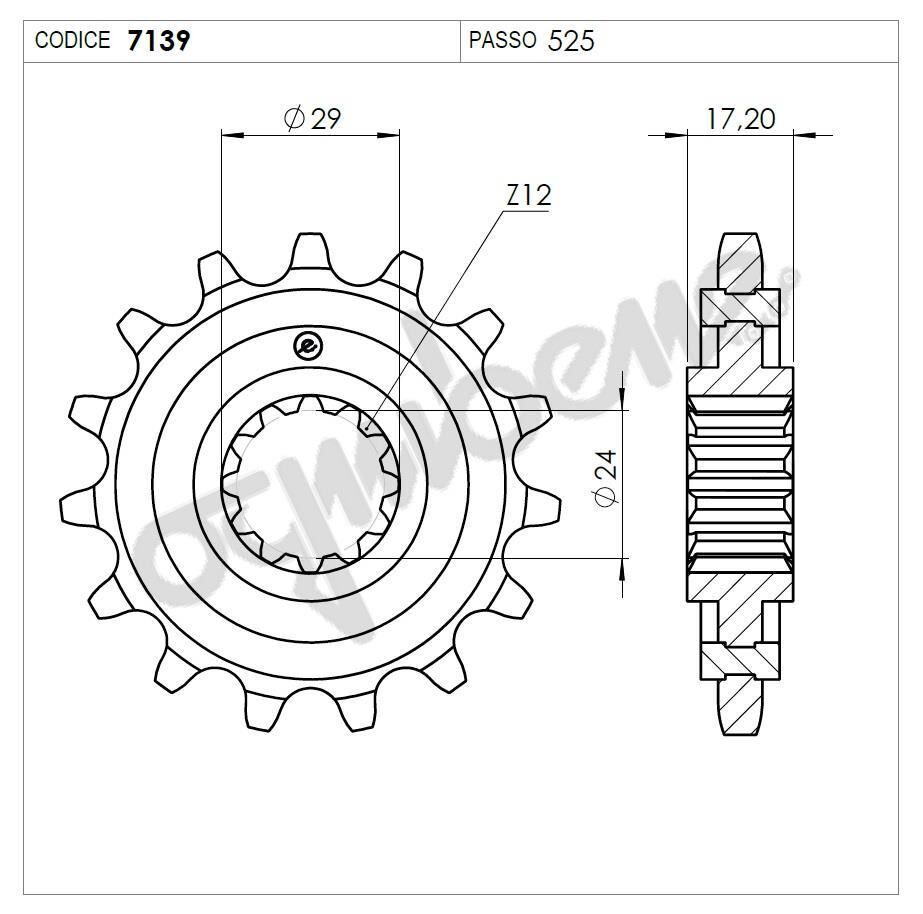 Honda 600 Cbr 97 Ognıbene Ön Dişli 15T