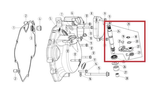 Kayo Kt 250 Debriyaj Kol Kombinasyönu B5