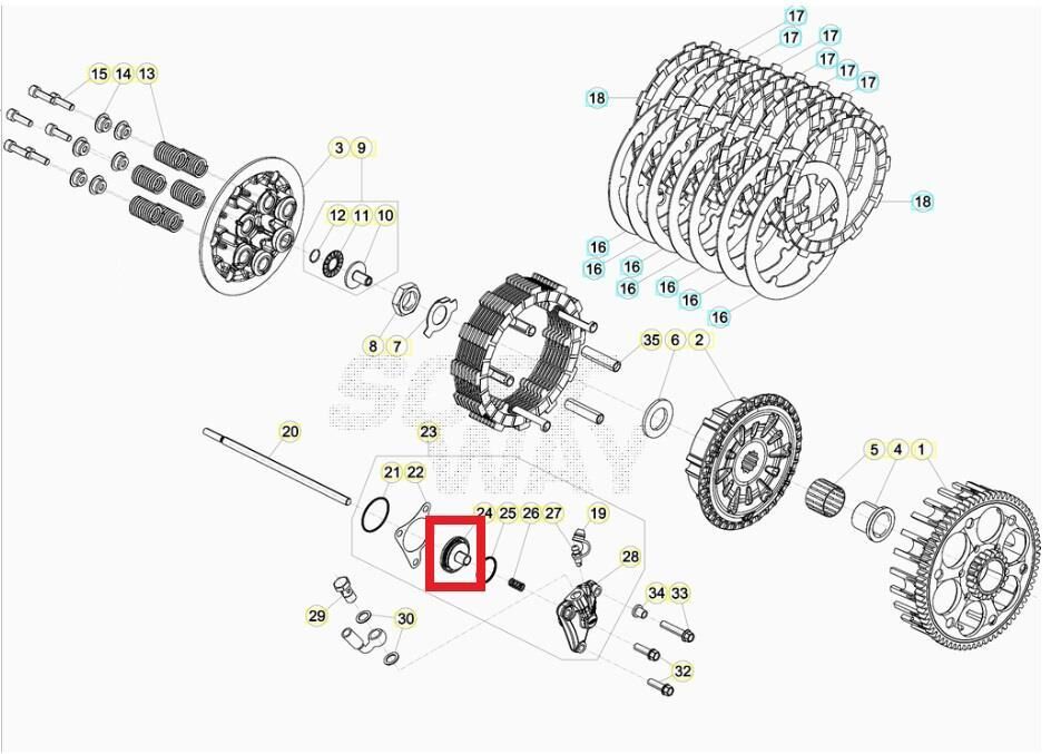 Debriyaj Alt Merkez Pompası Beta Orj Yp B4-1