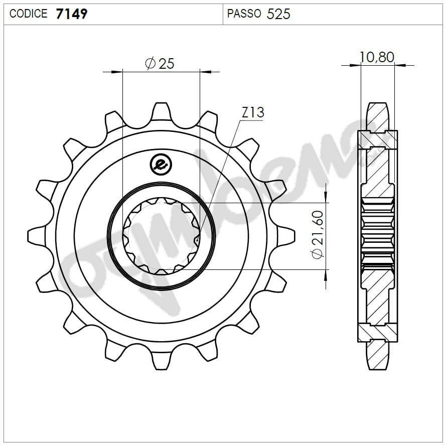 Yamaha 850 Tdm 97 Ognıbene Ön Dişli 15T