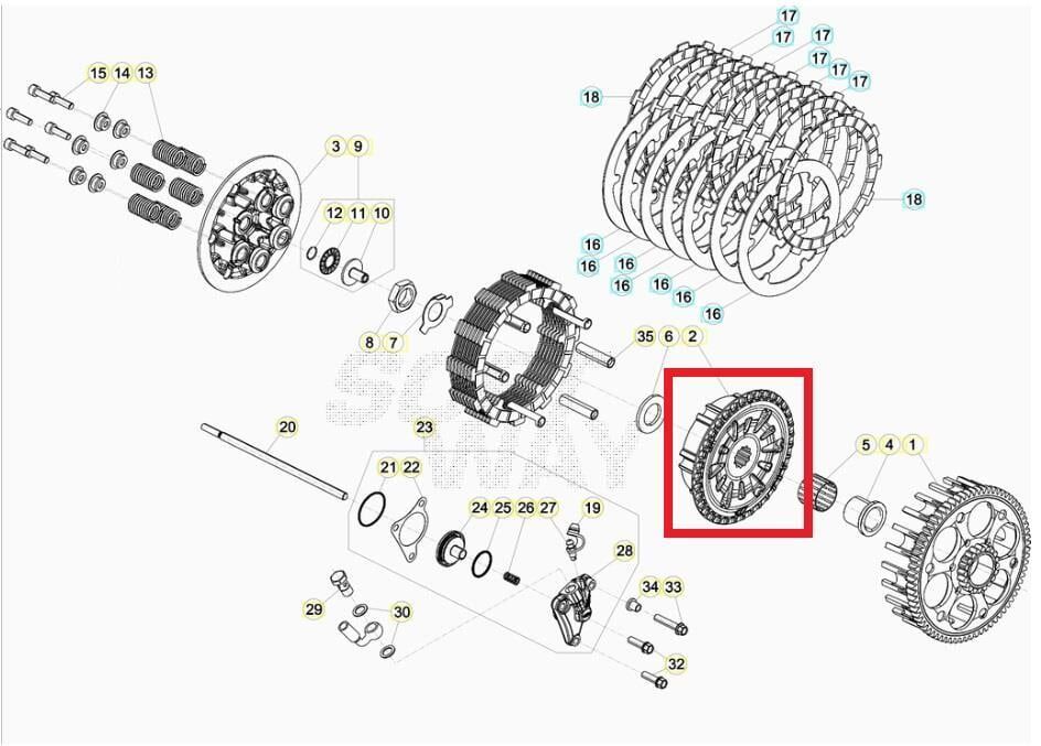 Clutch Drum Beta Orj Yp