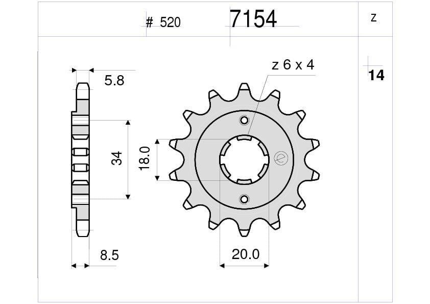 Honda Cmx 250 Ognıbene Ön Dişli 13T