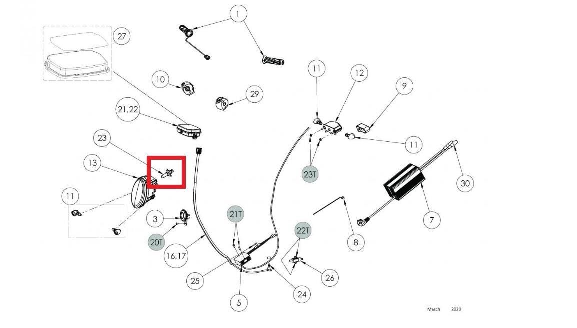 Torrot Muvı Far Ampulü