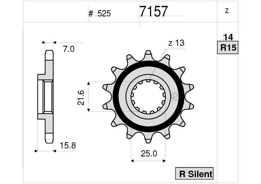 Kawasakı Zx 600 Ognıbene Ön Dişli 15T