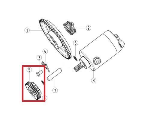 Kayo Kt 250 - Yuki Marş Motor Dişlisi A1
