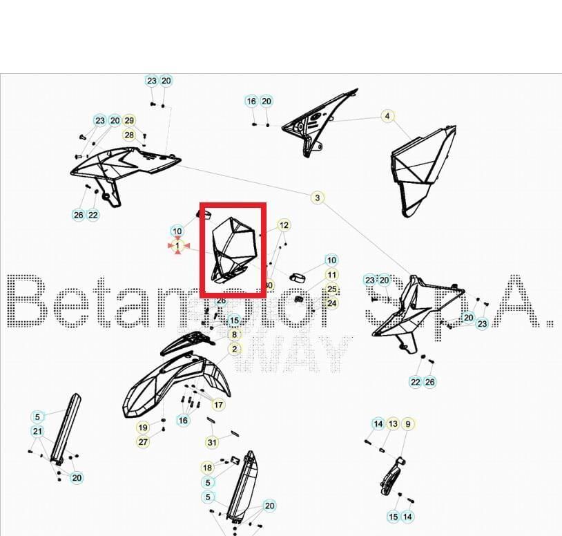 Beta RR X-Trainer 17-19 Far Grenajı Beyaz