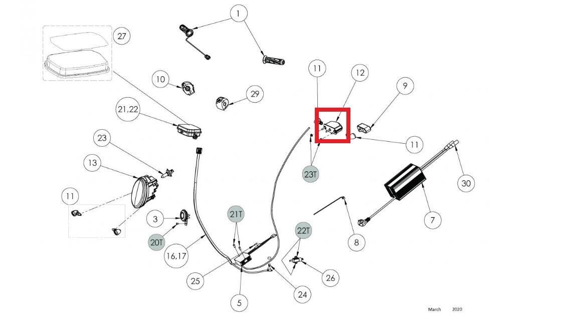 Torrot Muvı Spot Lambası