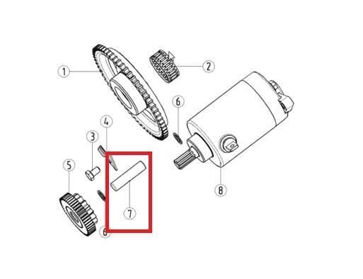 Kayo Kt 250 - Yuki Marş Motor Dişli Mili A4