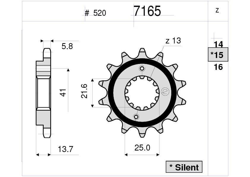 Honda Ognıbene Ön Dişli 14T