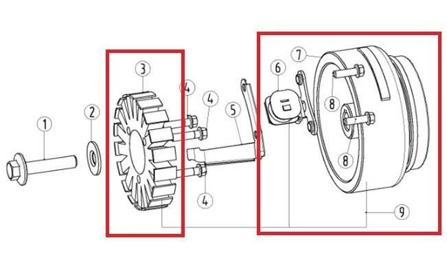 Kayo Kt 250 - Yuki Alternatör Komple