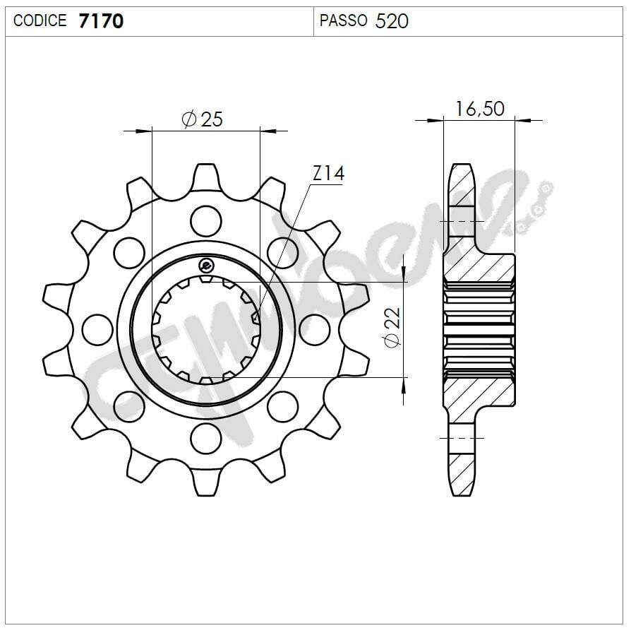 Ducatı Ognıbene Ön Dişli 15T