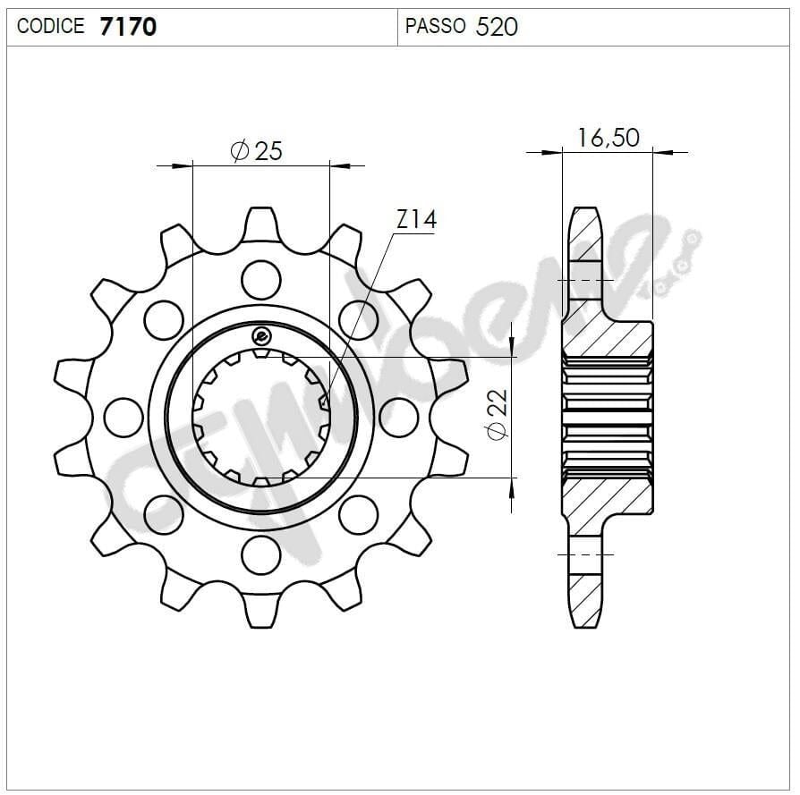 Ducatı Ognıbene Ön Dişli 15T