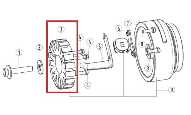 Kayo Kt 250 - Yuki Stator Komple D5