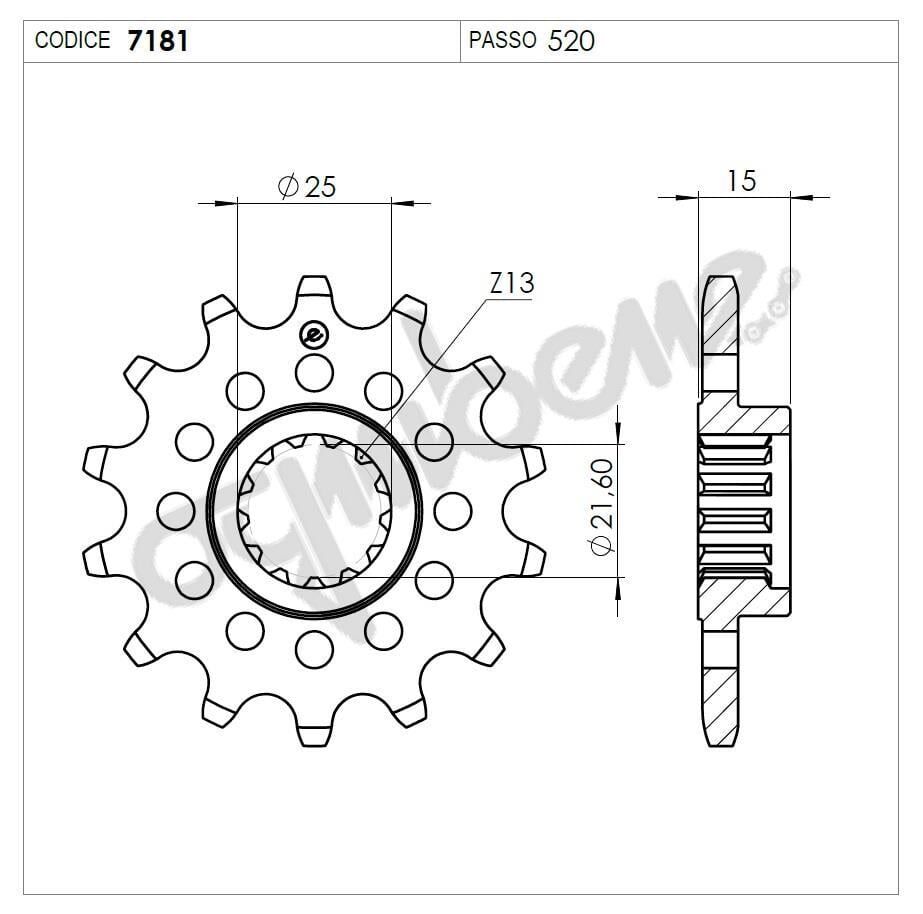 Kawasakı Zx6 Rr Ognıbene Ön Dişli 15T