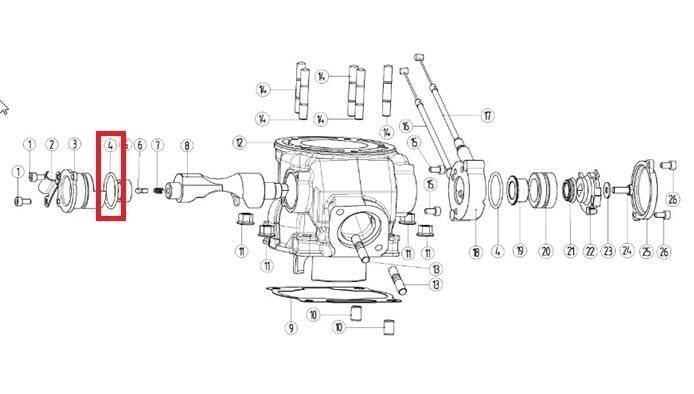 Kayo Kt 250 - Yuki O-Ring 30.8X2.65 B2