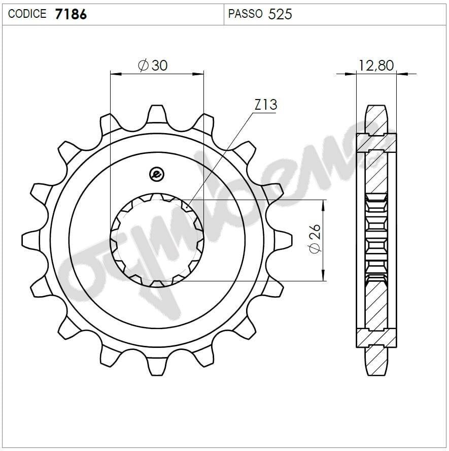 Trıumph 800 Bonnevıll Ognıbene Ön Dişli 17T
