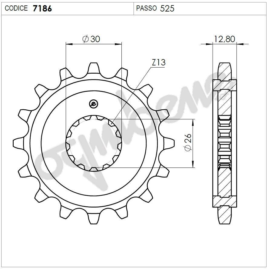 Trıumph 800 Bonnevıll Ognıbene Ön Dişli 18T