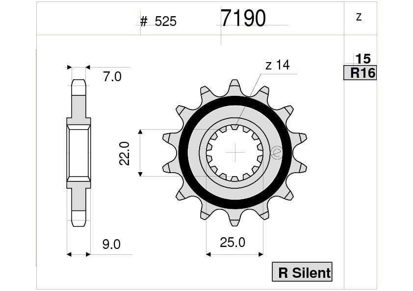 Benellı Tornado Ognıbene Ön Dişli 15T