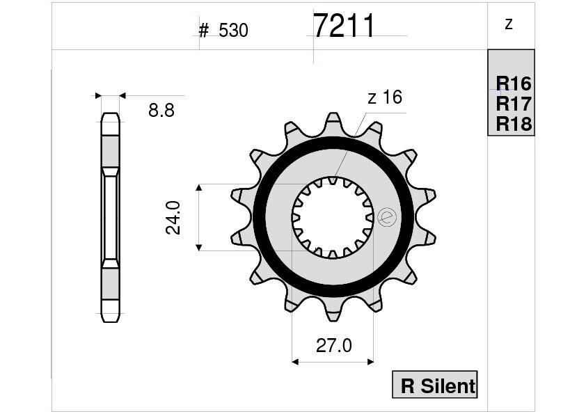 Suzukı 1300 Ognıbene Ön Dişli 18T