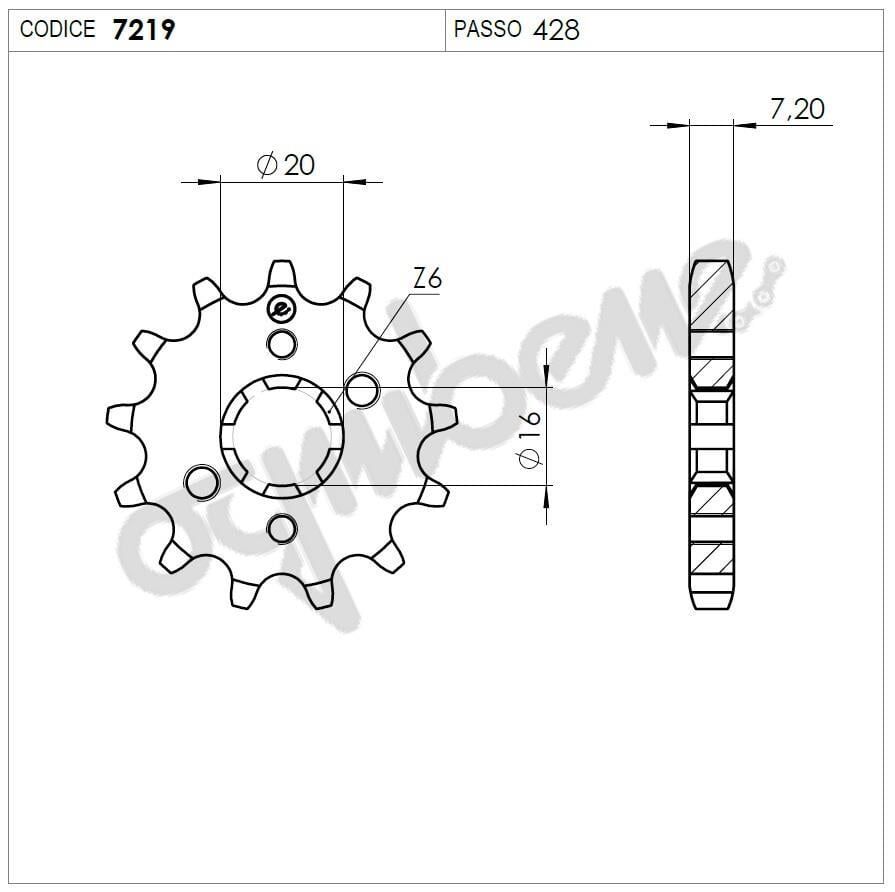 Yamaha Yzf-R 125 Ognıbene Ön Dişli 14T
