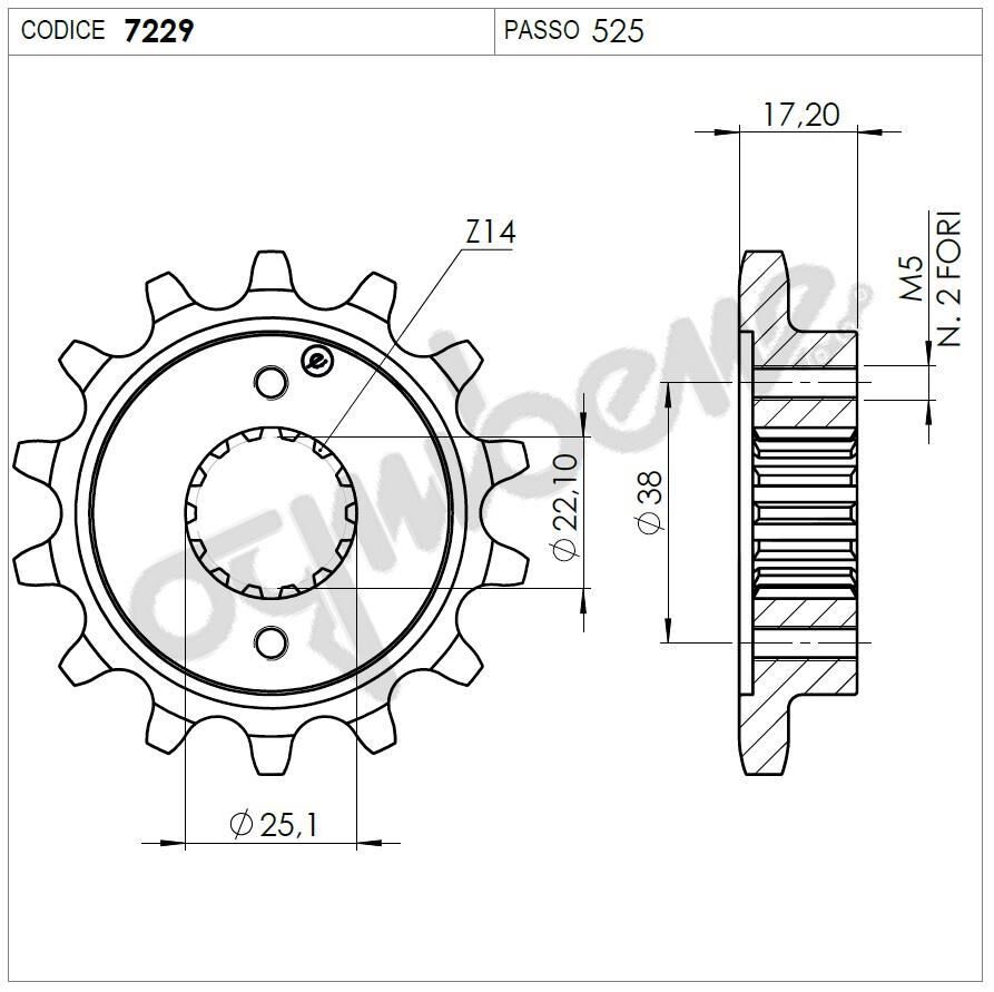 Ducatı 796 Ognıbene Ön Dişli 15T